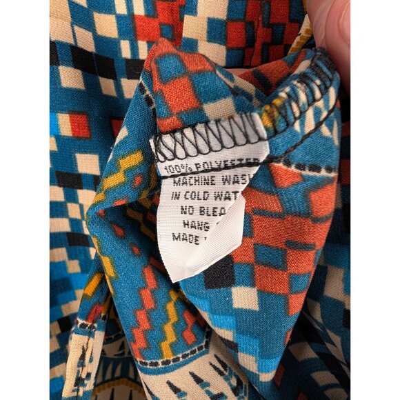 Mezitos Button-Up Long Sleeve Blouse Womens Size 12 USA Original Vintage - Picture 5 of 7